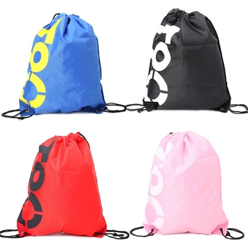 

THINKTHENDO Backpack Shopping Drawstring Bags Waterproof Travel Beach Shoes Pack