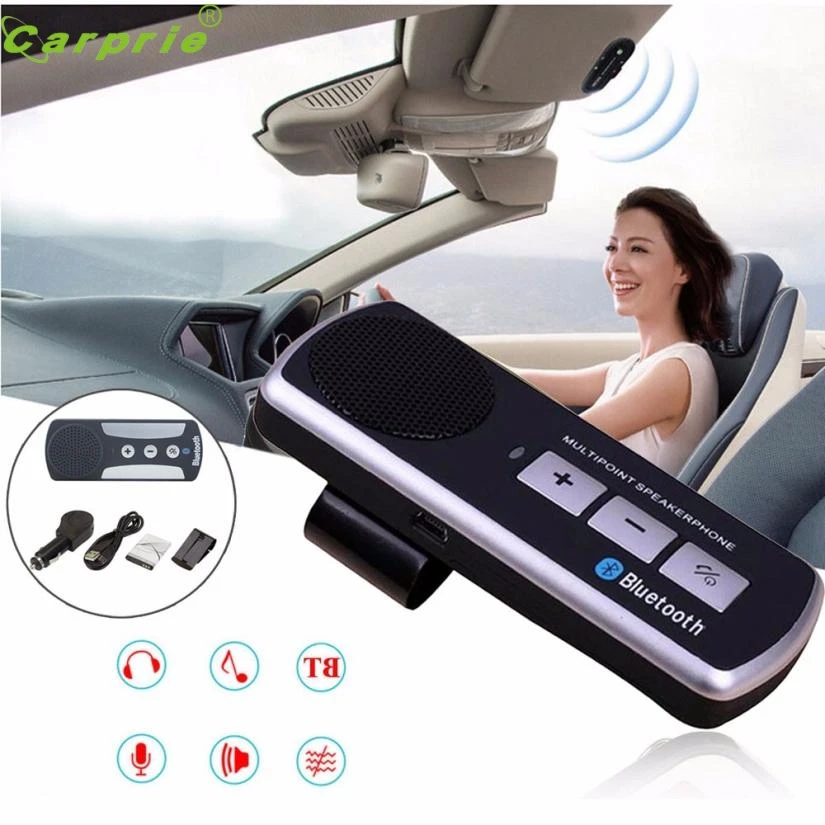 11.5*4.5*1.7(cm) 650mAh Bluetooth USB Multipoint Speaker for Cell Phone Handsfree Car Kit Speakerphone up to 16 hrs dropshipping |