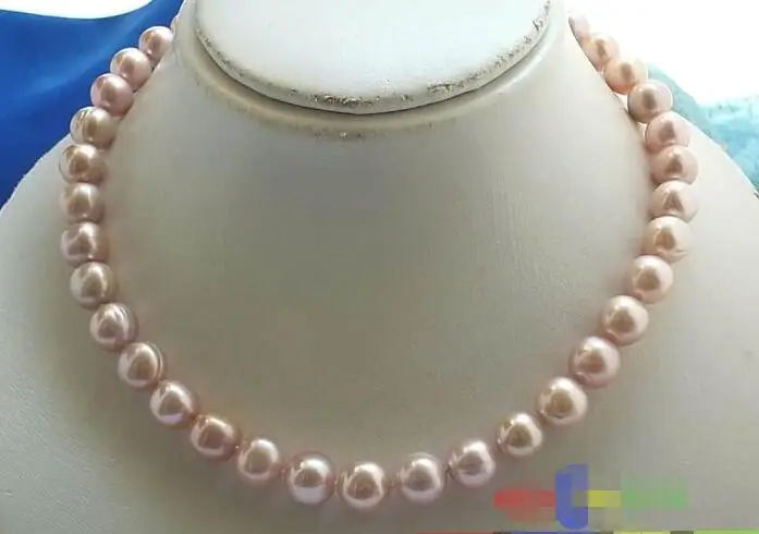 

FREE SHIPPING HOT sell new Style >>>>AAA++17" 12MM LAVENDER ROUND FW CULTURED PEARL NECKLACE