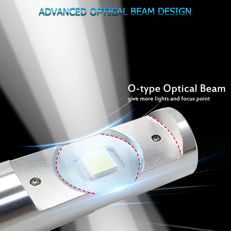 CNSUNNYLIGHT COB светодиодный H7 H4 H11 Автомобильные фары с радиатором мини размера 12000LM 5500K автомобильные фары для передних противотуманных фар