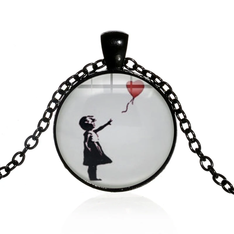 Ожерелье SIAN Banksy граффити Девочка с воздушным шаром художественная живопись