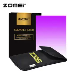 Zomei Оригинал 150*100 мм квадратный Градуированный Фиолетовый фильтр нейтральной плотности Градуированный цвет фиолетовый ND фильтр для Cokin Z-Pro