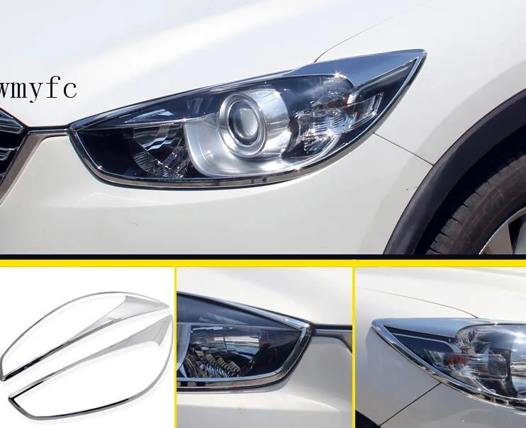 FIT FOR Mazda CX 5 CX5 2013 2014 2015 CHROME FRONT HEAD LIGHT LAMP