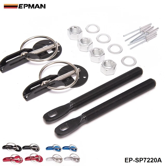 Universal Car Aluminum Black Racing Hood Bonnet Pin Lock Locking Sport Kit  For Audi TT/S3/For Seat Leon EP-SP7220A-Black - AliExpress