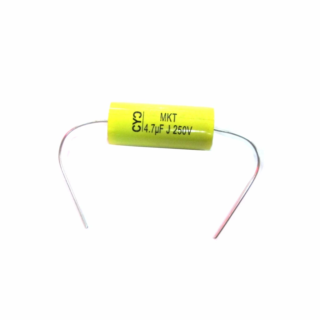 2pcs 4.7uF 250V Metallized Polyester Film Capacitor Audio Crossover Frequency divider midrange speaker