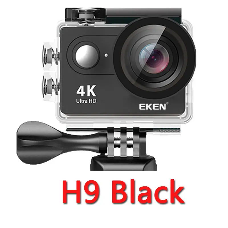 H9 Black Eken Экшн камера eken H9R/H9 Ultra HD 4K WiFi Пульт дистанционного управления спортивная видеокамера DVR DV Водонепроницаемая камера - Цвет: H9 Black