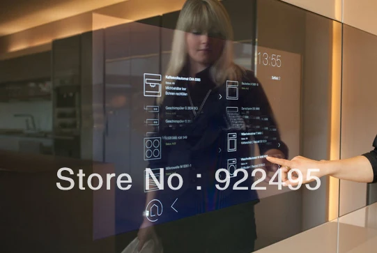 5" 10 точек самоклеящаяся интерактивная сенсорная пленка из фольги через 20 мм стекло оконного магазина прозрачная без рамки