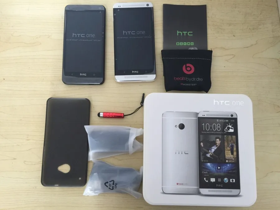 original htc one m7 4g lte 801e european andriod mobile phone sense 6 0 32gb 1 7ghz 4 7 unlocked cell phone refurbished