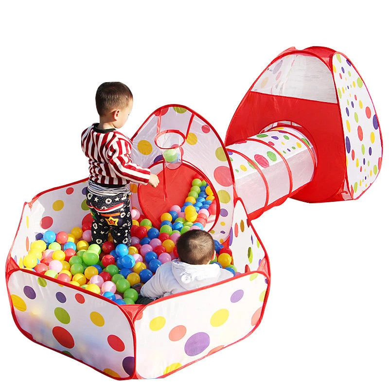 

Kids Play House Baby Play Yard Ball Pool Tent Pipeline Crawling Huge Game Ocean Ball Pool Baby Educational free shipping WJ311