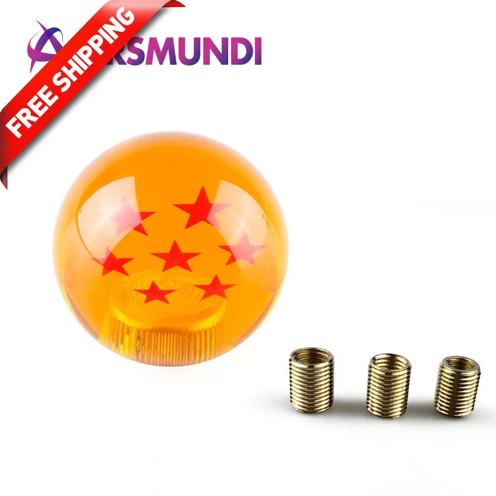 

Universal auto shift knob RARE DRAGONBALL Z DRAGON BALL 54mm Diameter gear SHIFT KNOB with 3 adapter