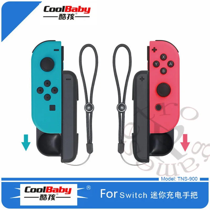 

Portable Mini Controller Handle Grip Wear-Resistant Joy-Con Charger with 2 USB Charging Cables for Switch Joy-con