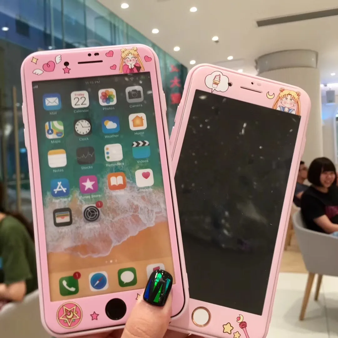 Закаленное стекло RLENDA для iPhone 6 6S Защита экрана 7 8 Plus стеклянная пленка plus милый