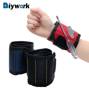 

DIYWORK Magnetic Wrist Strap Tool Storage Bag Adsorption Screw Bag Magnetic Wrist Band Toolkit Magnet Picker