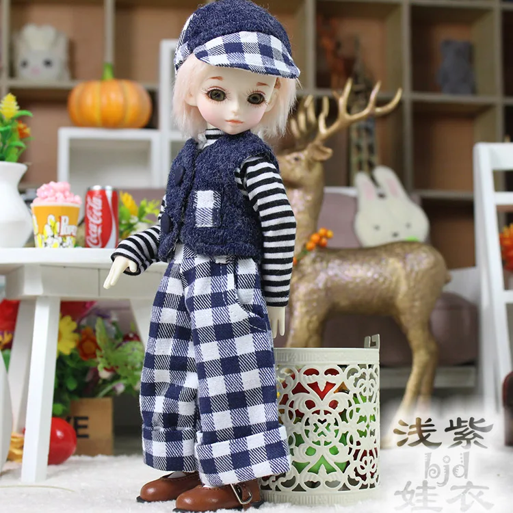 1/6 1/4 1/3 весы BJD футболка + жилет брюки шляпа для BJD/SD Одежда Аксессуары куклы не