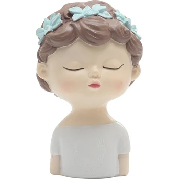 

Creative Garland Girl Ornaments Resin Crafts Sweet Garland Girl Decor Desktop Model Home Decoration Accessories Birthday Gifts