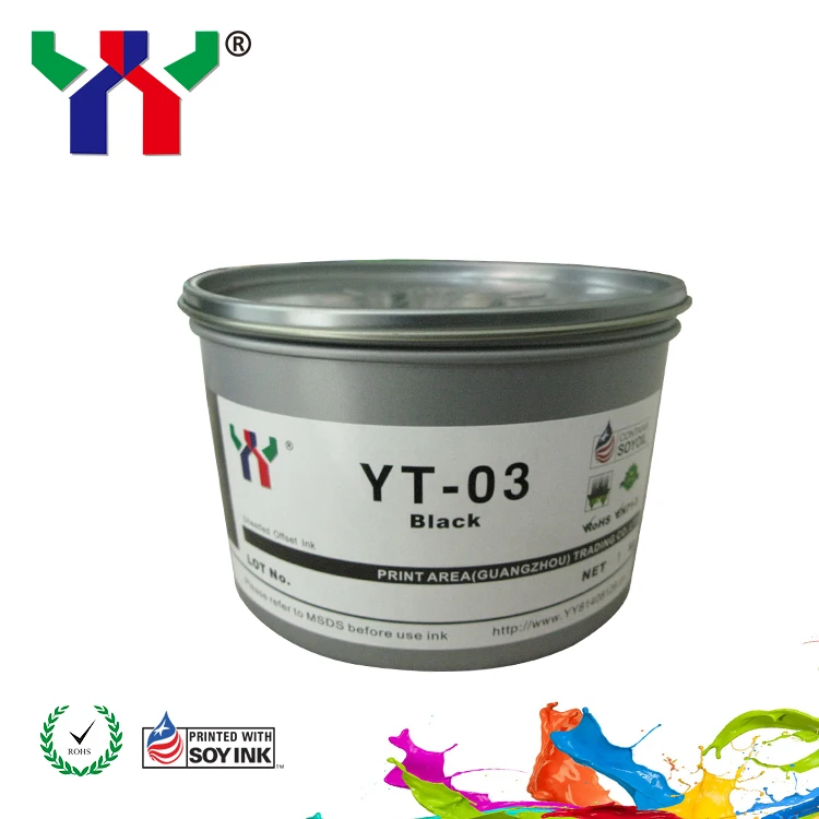 

1 kg YT-03 Anti-Skinning Glossy Eco Offset Printing Ink /Black
