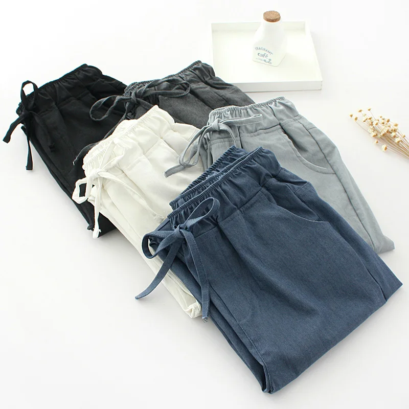

Cheap wholesale 2018 new Spring summer Hot selling women's fashion casual Cotton Haren pants C70-18323