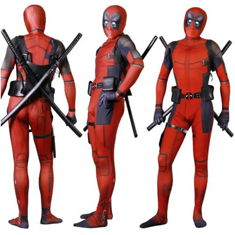 BOOCRE Movie The Avengers Deadpool Cosplay Bodysuit Adults Children Jumpsuits Role Playing Halloween | Тематическая одежда и