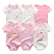 2021 più nuovo 6 pz/lotto neonata vestire Roupa de bebes vestiti del neonato unicorno bambino set di abbigliamento pagliaccetti neonato cotone 0-12M