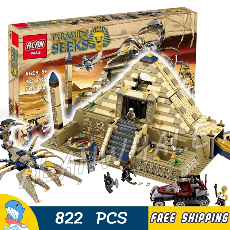822pcs Pharaoh's Quest Scorpion Pyramid Desert 31001 Model Building Blocks Children Assemble Toys Bricks Compatible With lego цена 822pcs Pharaoh's Quest Scorpion Pyramid Desert 31001 Model Building Blocks Children Assemble Toys Bricks Compatible With lego цены онлайн