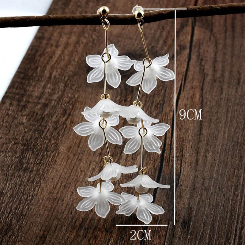 Flowers Earrings Fashion Girls 2-1
