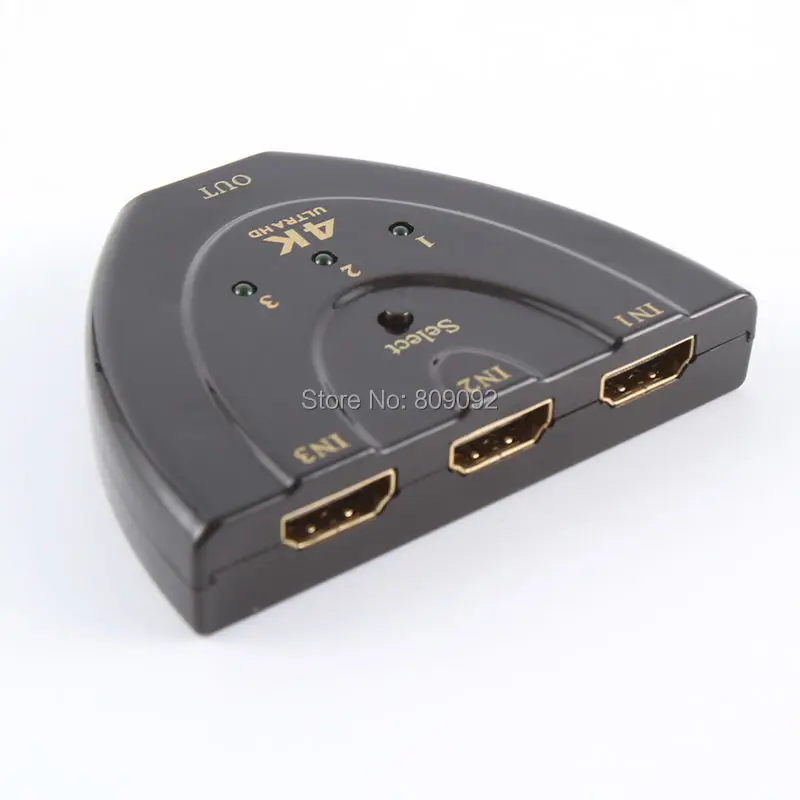 3 порта 4 К * 2 К 1080 P HDMI видео и аудио сигнал Splitter 3 Вход 1 Выход коммутатор 4 К коммутатор для DVD/PS4/HDTV Треугольники