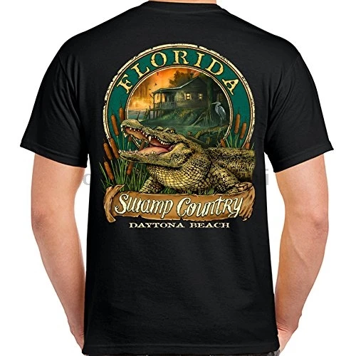 Мужская футболка Daytona Beach Florida Резорт сувенир Gator | одежда