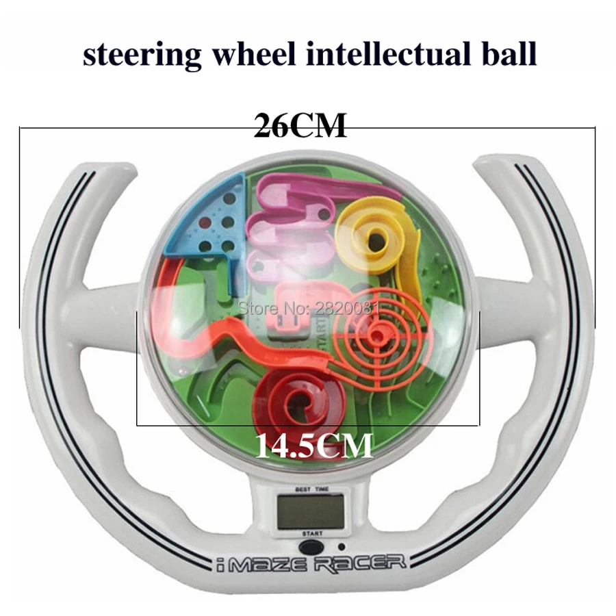 3D лабиринт мяч Руль модель веселые игры комплект с гоночной музыки, магия интеллектуальной вызов IQ баланс семейного воспитания игрушка