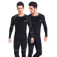 Велосипедное термобелье, набор для мужчин, зимнее, теплое, женское, спортивное компрессионное белье, колготки, велосипедная одежда, Велоспорт, базовый слой, для бега