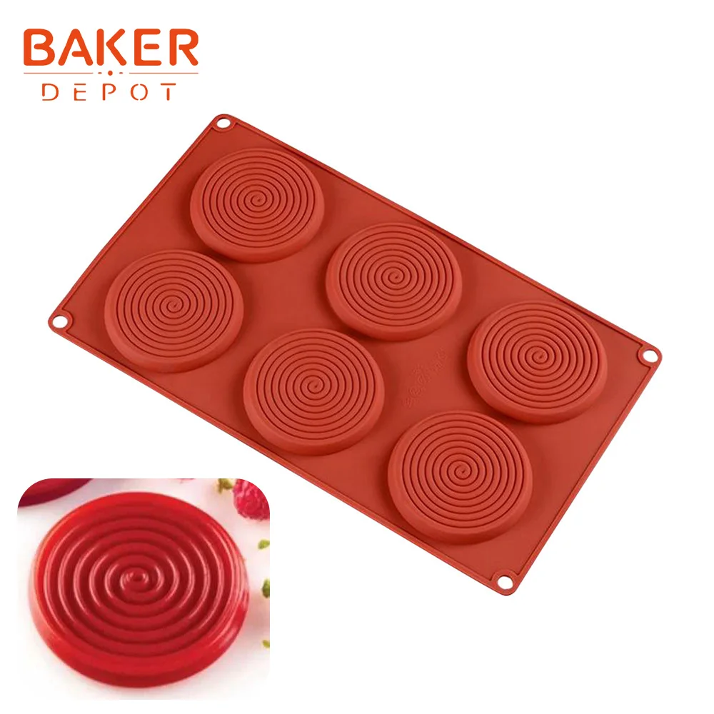 BAKER DEPOT силиконовая форма для формы для изготовления мыла, шоколада, круглая форма для выпечки торта, Форма мыла ручной работы для пудинга и желе, форма для выпечки кондитерских изделий - Цвет: CDY-051