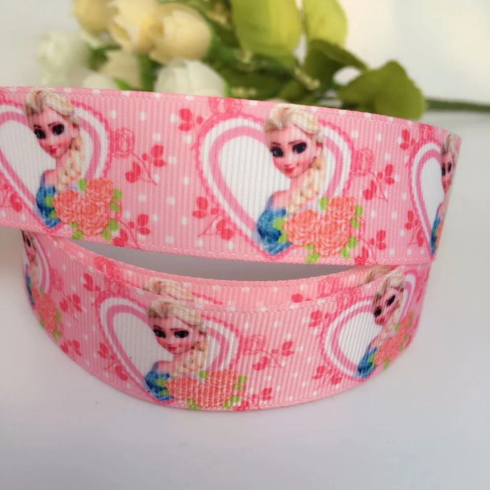 

1" 25mm Princess Series Printed grosgrain ribbon, DIY handmade materials, wedding gift wrap