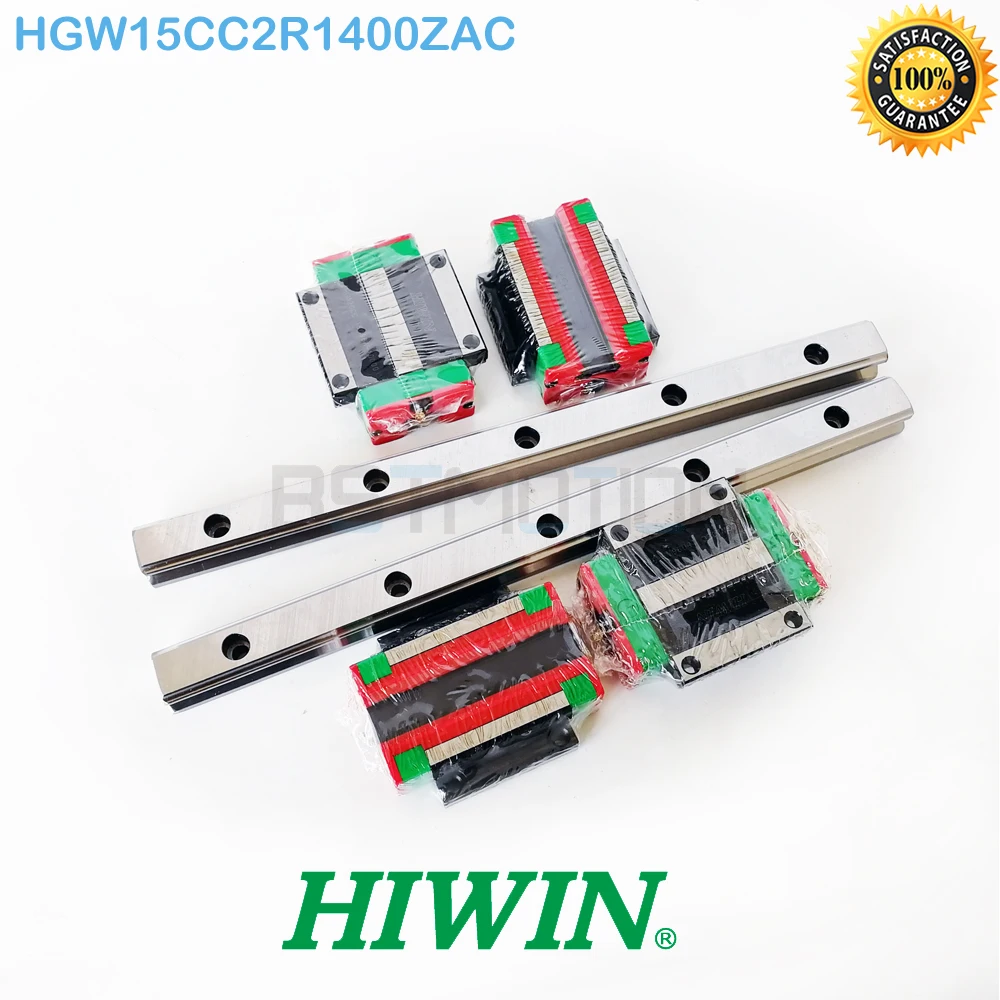 Original Taiwan HIWIN HGR15 Linear Guide 2pcs 1400mm Rail