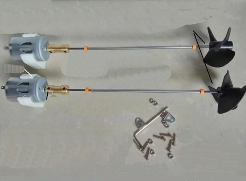 

2Sets RC Boat Motor Drive Set 280 Motor+Shaft+3/3.6/4CM Propeller+Motor Base+Coupling Assembly Kits for Fishing Bait