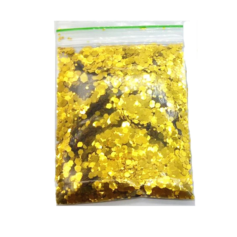 

1 Pack 50 Grs 1mm 2mm 3mm Mixed Glitter Pieces Flakes Holographic Glitter Sequins for Face Body Nail Art * Chunky Glitter Flakes
