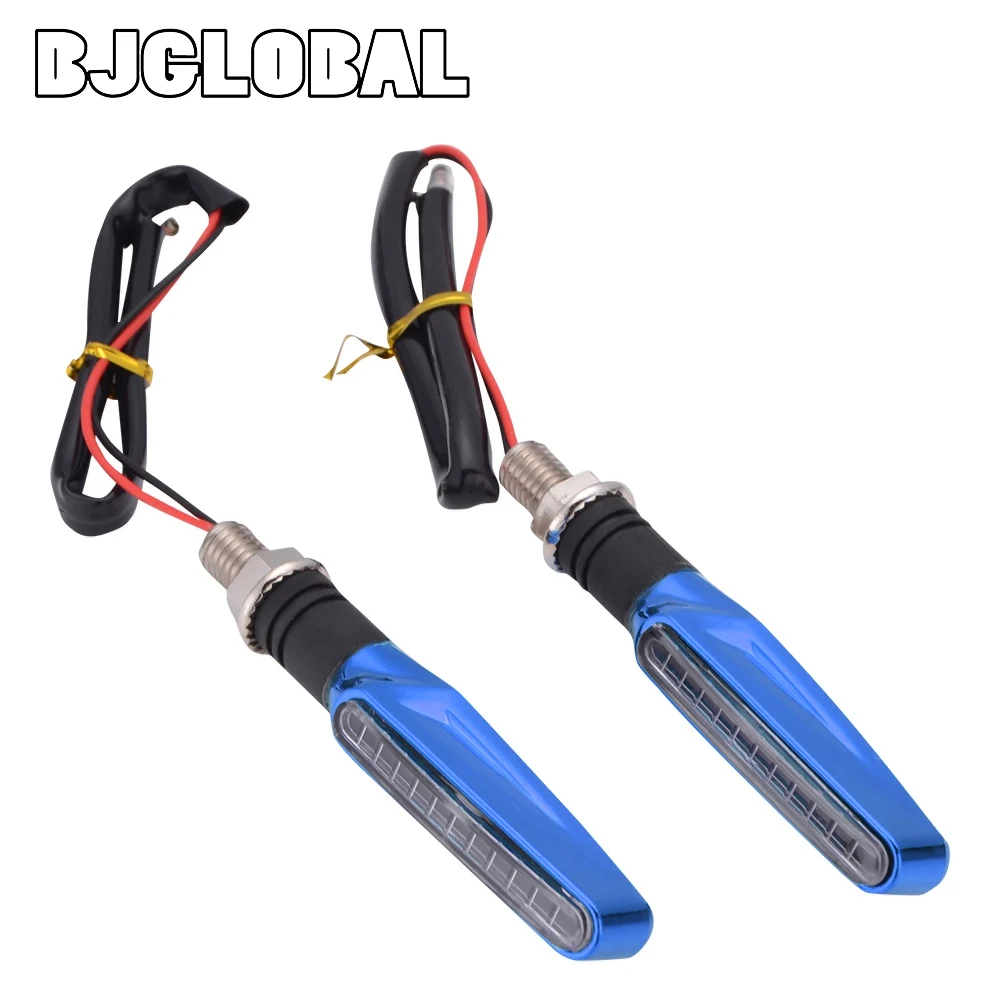 BJGLOBAL 12V Универсальный течет мотоцикл велосипед светодиодный индикатор сигнала