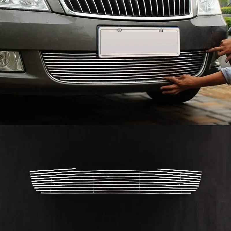 

Grille automobile decorative car styling bright sequins covers protecter accessories 10 11 12 13 14 FOR Skoda Octavia