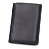 GENODERN Genuine Leather Men Wallets Fashion Short Luxury Male Purse High Quality Trifold Male Wallets with Hasp 2
