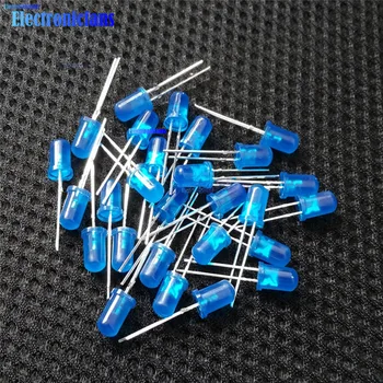 

100Pcs 5V LED 5MM BLUE COLOR BLUE LIGHT Super Bright