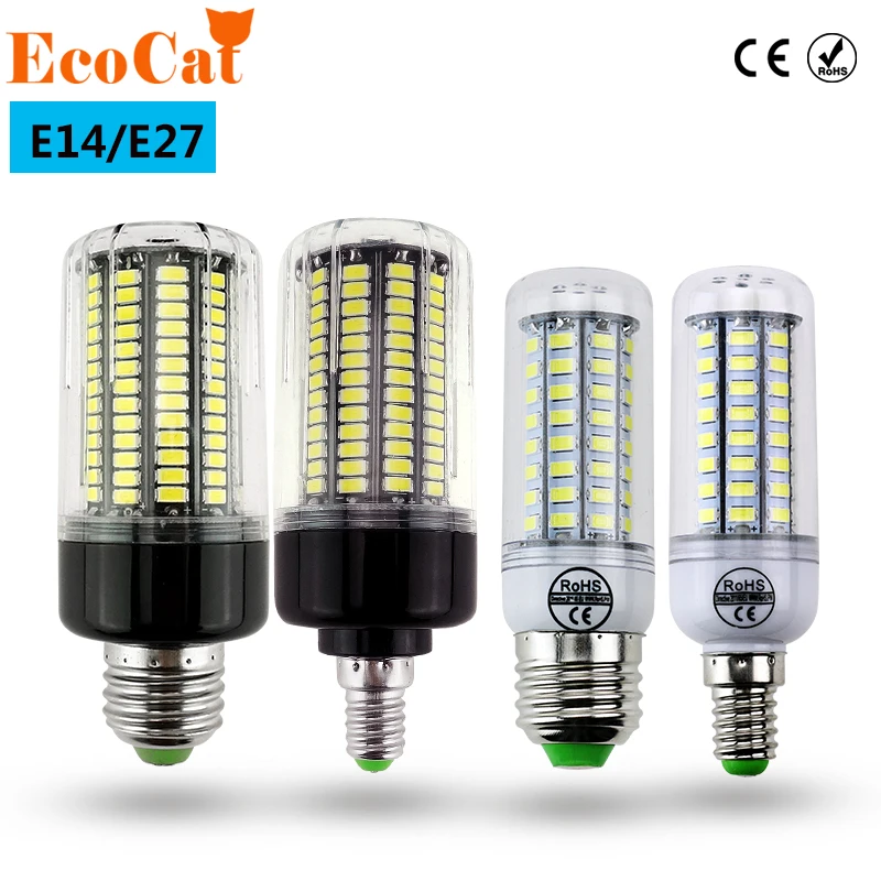 

LED lamp E27 E14 3W 5W 7W 12W 15W 18W 20W 25W SMD 5730 Corn Bulb 220V Chandelier LEDs Candle light Spotlight
