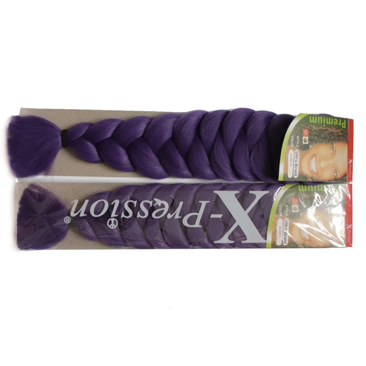 Purple Expression Braids Ultra Braid 82 165g Synthetic Hair For