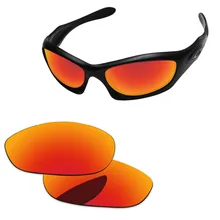 Поликарбонат-огненные красные зеркальные Сменные линзы для Monster очки для собак рамка UVA и UVB Защита