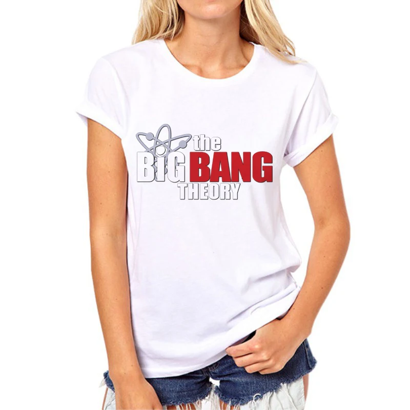

2018 New The Big Bang Theory Tee Shirt Fashion Casual t shirts Short-Sleeve Womens T shirt Girl Tops 87N-6#
