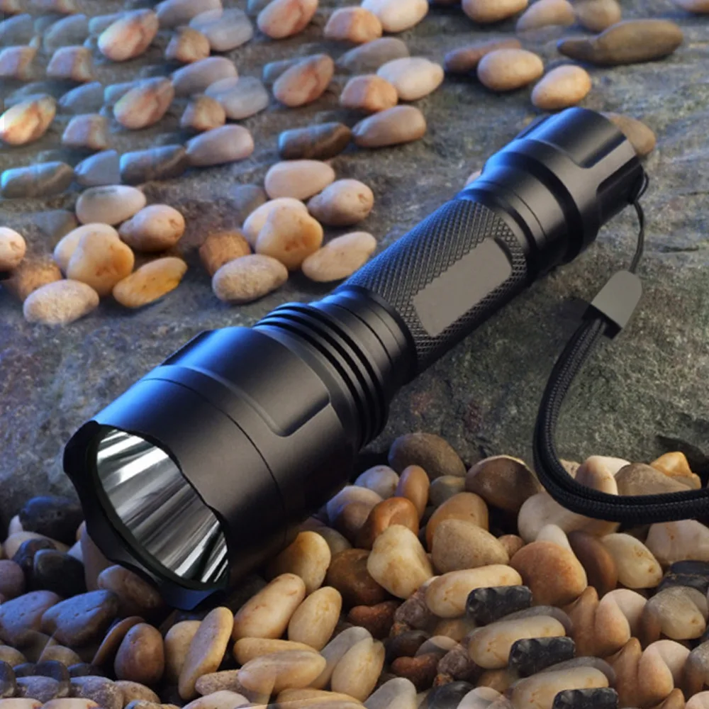 Высокомощный тактический фонарь cree XM-L2, светодиодный фонарь для охоты, перезаряжаемый аккумулятор 18650, водонепроницаемый светодиодный фонарь t6
