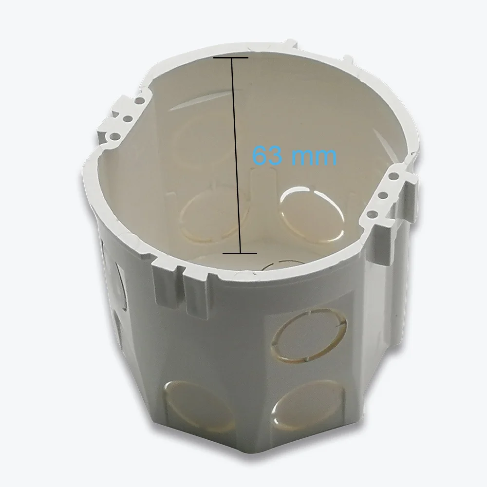 EU Standard Round Wall Junction Box Internal Cassette Wiring Harness