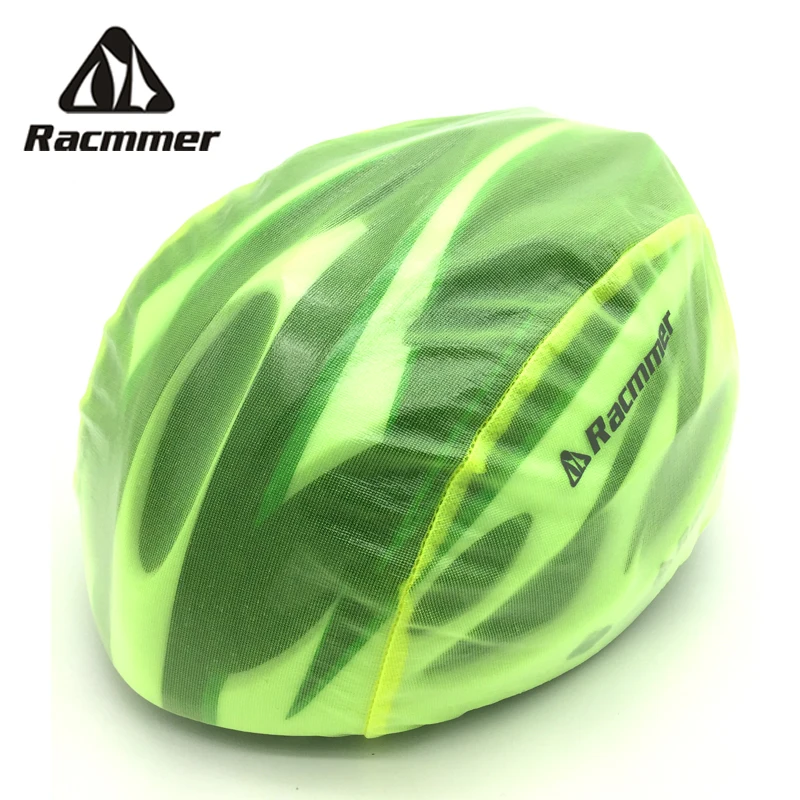

Racmmer Windproof Dust-proof Rain Cover MTB Road Bike Cycling Cycle Ultra-light Helmet Covers, 6 Colors Fluorescent Green #PJ-03