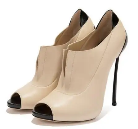 

2018 spring and autumn new women peep toe super high thin heel shoes Fashion off white open toe high heel shoes Ladie'high heels