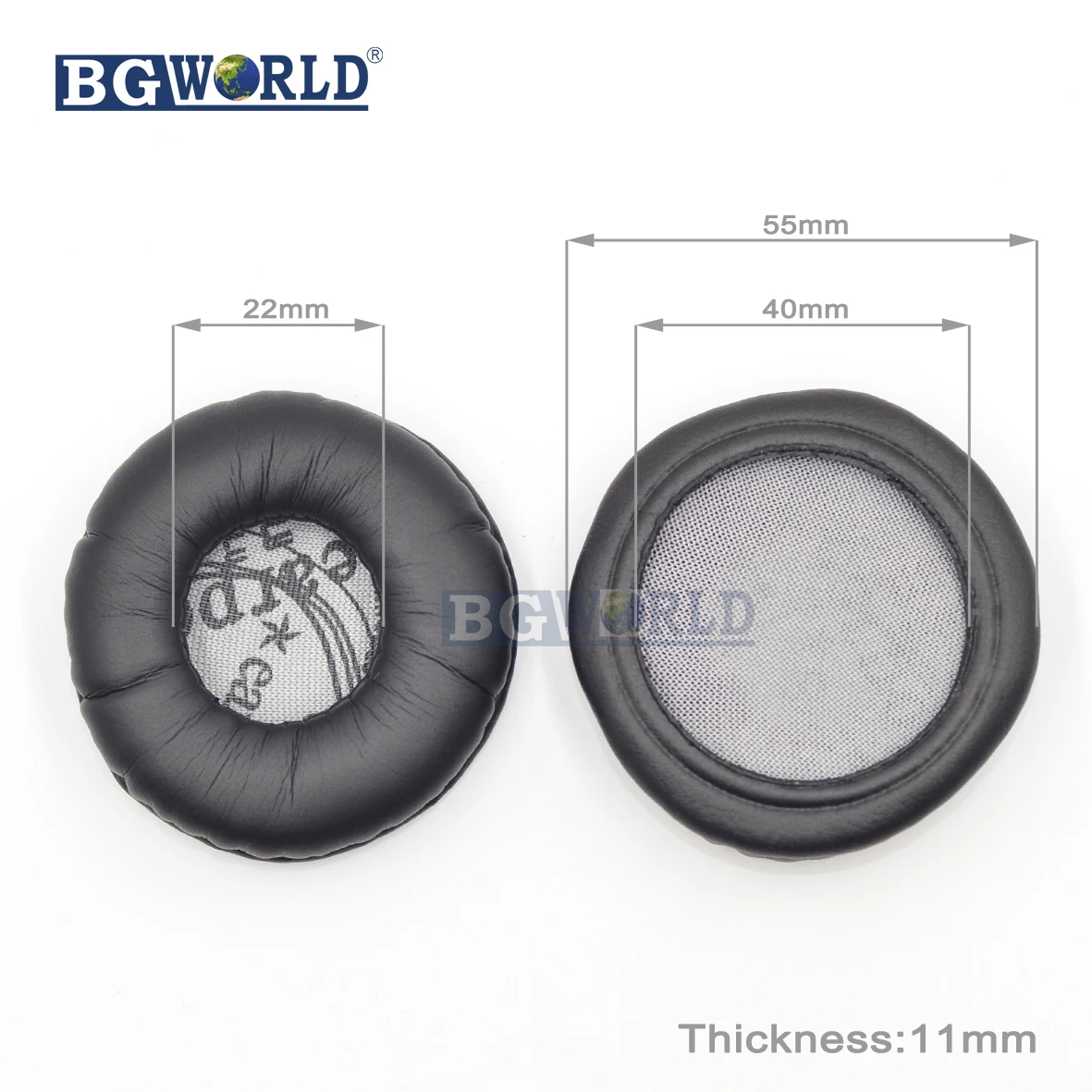 BGWORLD 55MM Round replacement ear pad earpads cushion earmuff cup cover foam for headphones sponge headset part 5.5cm | Электроника
