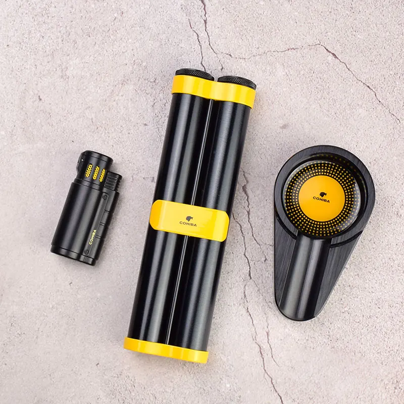 COHIBA сигары подарочный набор в том числе Пепельница и 2 трубчатая коробка для