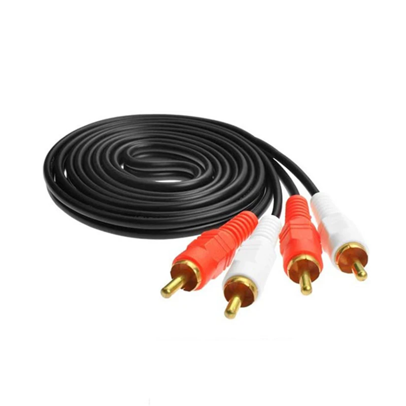 Trumsoon 2RCA to 2RCA Stereo Daul Channel AUX RCA Audio Cable for Laptop DVD TV 1.5/3/5/10m