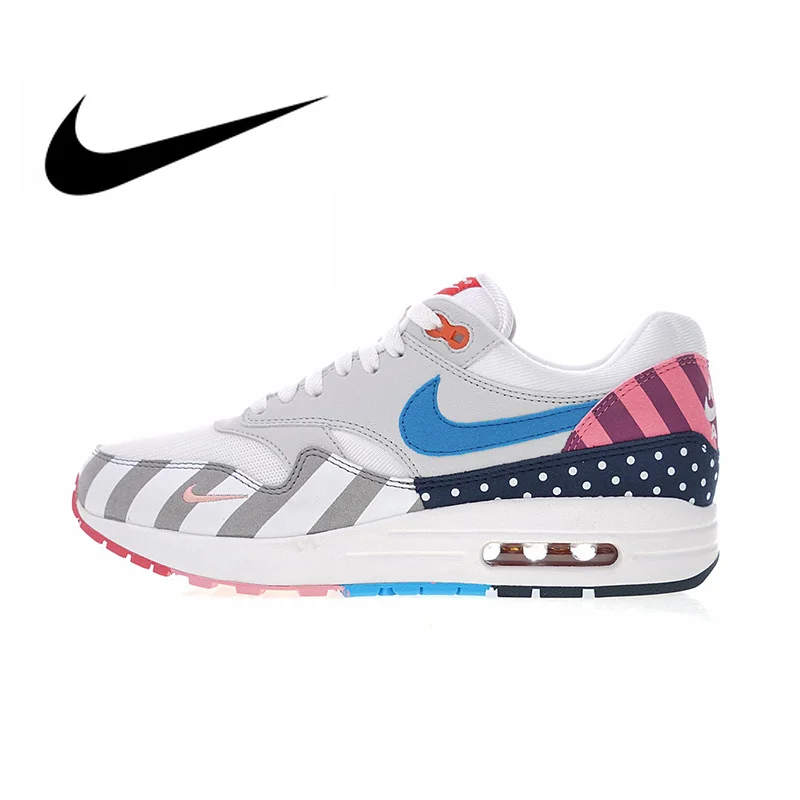 

Original Authentic Piet Parra x Nike Air Max 1 White Multi Women's Running Shoes Sneakers Athletic Designer Footwear 2018 New